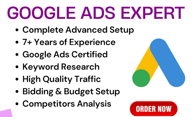 Gig Preview - Setup, manage, and optimize your google ads, adwords, PPC campaigns