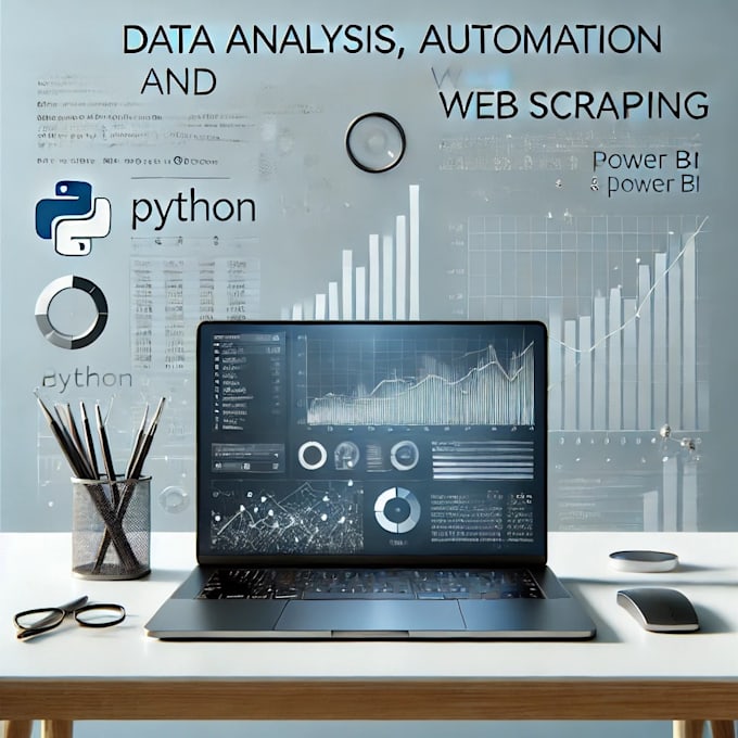 Bestseller - perform data analysis, automation, and data scraping using python and power bi