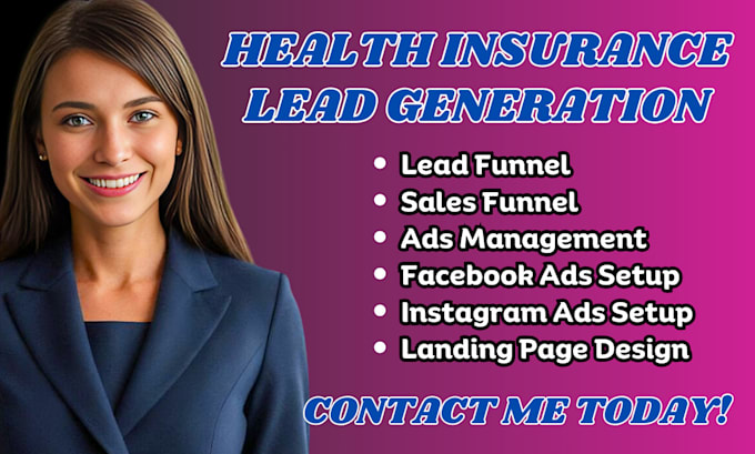 Gig Preview - Health insurance leads health insurance facebook ads health insurance instagram