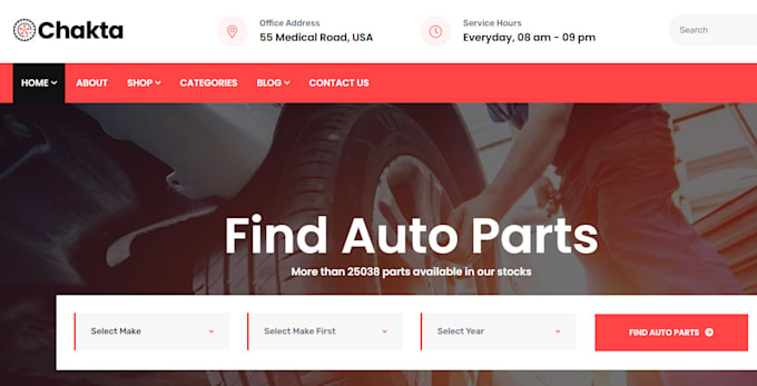 Gig Preview - Build automotive part ecommerce website, auto part store, auto parts