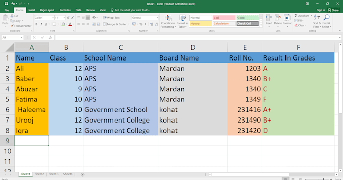 Gig Preview - Do any data entry for you in microsoft excel