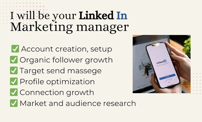 Gig Preview - Be your linkedin manager and grow your connections