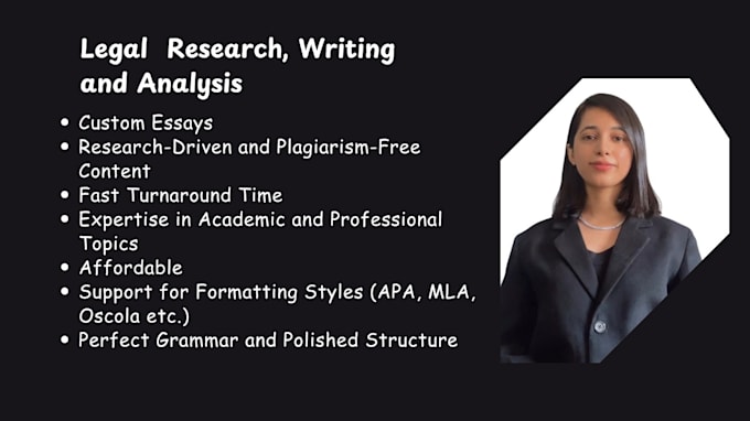 Gig Preview - Do expert legal research and analysis for you