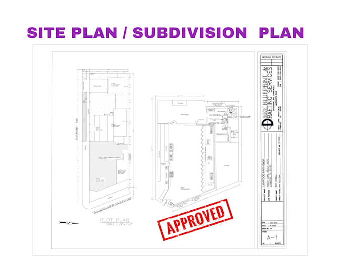 Gig Preview - Draw site plan, subdivision plan, plot plan, layout in autocad