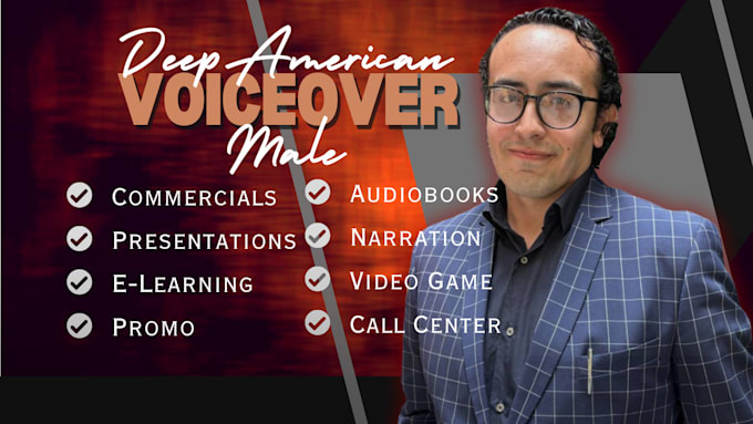 Bestseller - record a high quality american male voiceover or spanish voice over