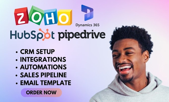 Gig Preview - Setup zoho crm, hubspot crm, pipedrive, and microsoft dynamics crm