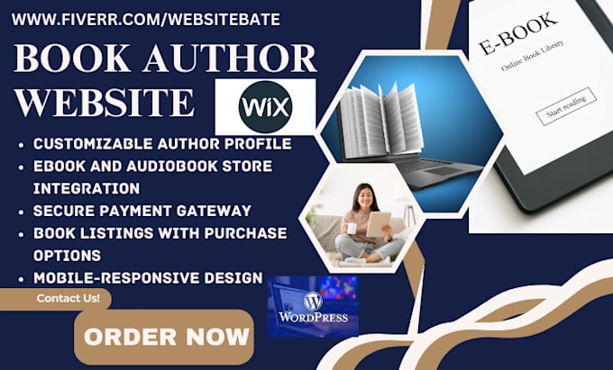 Bestseller - design ebook website audiobooks book author narrator web book author website