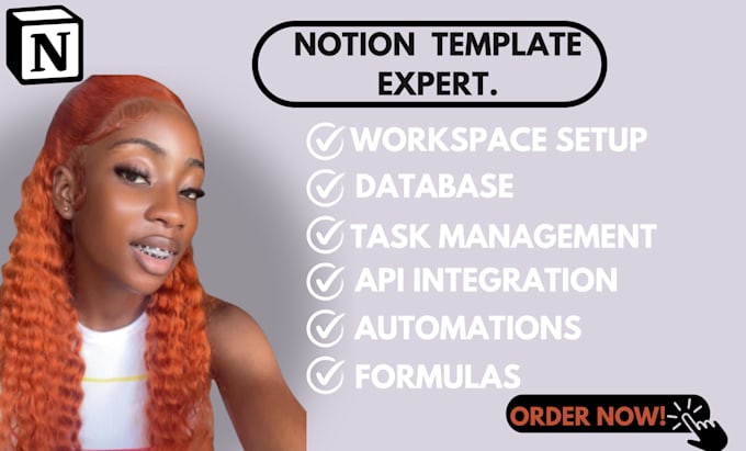 Gig Preview - Do notion template notion virtual assistant monday CRM make com automation