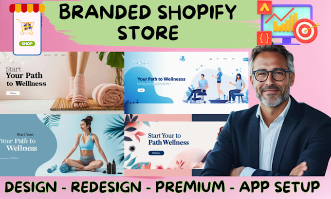 Gig Preview - Design and launch a professional branded shopify store