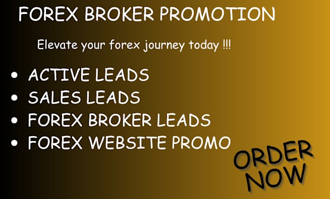 Gig Preview - Do forex broker promotion affiliate link website  promotion