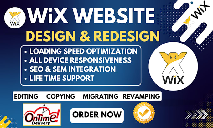 Gig Preview - Do wix website redesign design wix website resdesign wix website wix website SEO