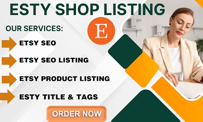 Gig Preview - Do etsy SEO listing, titles, tags, and descriptions for your etsy promotion