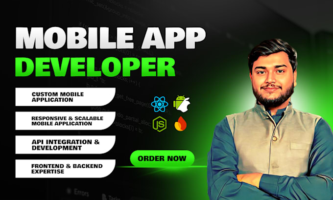 Gig Preview - Do mobile app development IOS app development android app developer react native