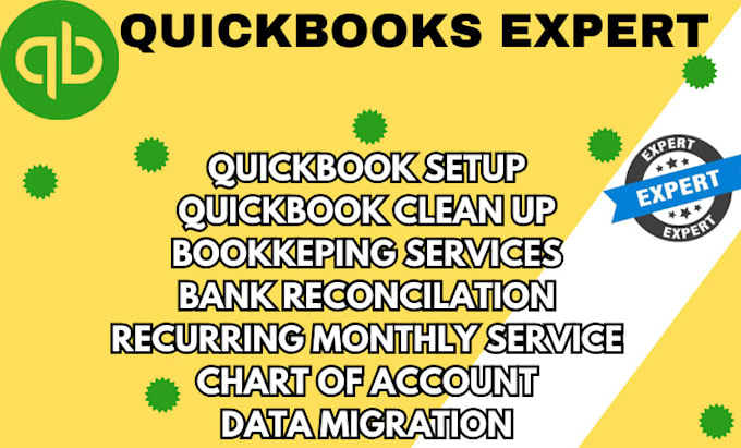 Bestseller - do setup, clean up and bookkeeping in quickbooks online bank reconcilation, xero