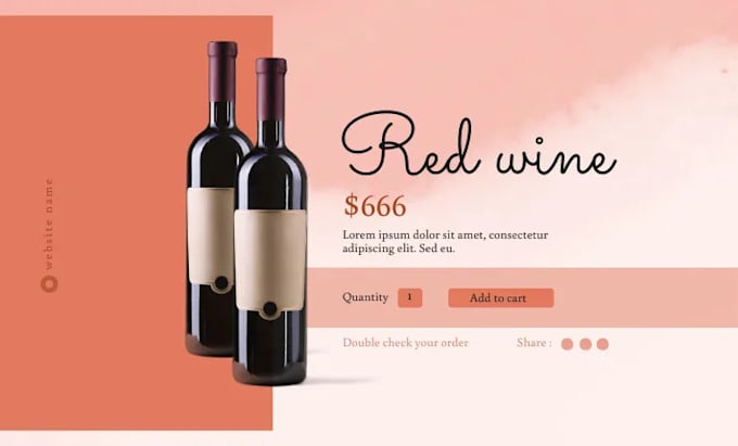 Gig Preview - Profitable wine bottle selling wine alcohol website shopify dropshipping store