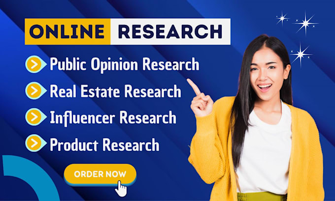 Gig Preview - Do web research and online research from any field