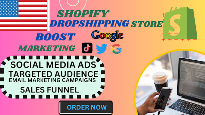 Gig Preview - Promote shopify dropshipping store sales