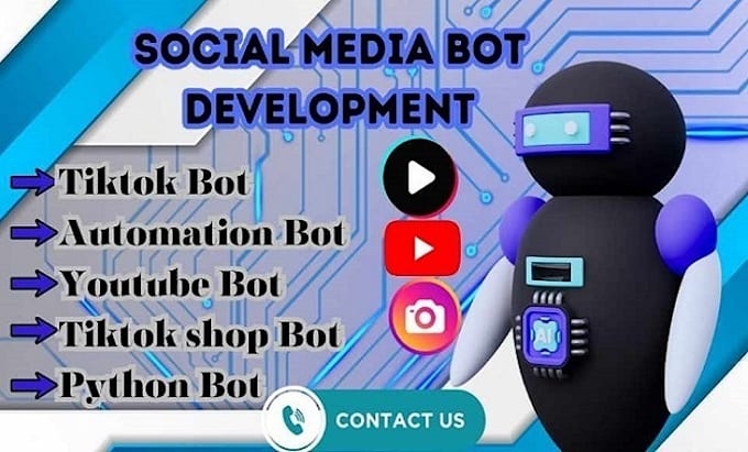 Bestseller - develop social media bot, tiktok bot, instagram bot, automation bot, python bot