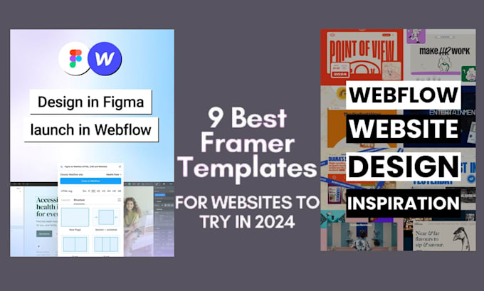 Gig Preview - Design redesign webflow or framer website blog, figma to webflow or frame cms