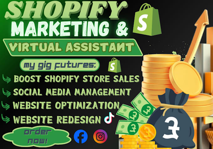 Gig Preview - Boost shopify sales shopify marketing shopify promotion