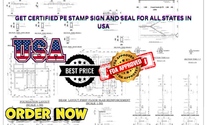 Bestseller - structural engineer, structural design, all USA pe stamp for city permit