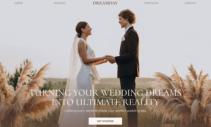 Gig Preview - Design shopify wedding website zola wedding website shopify fashion store