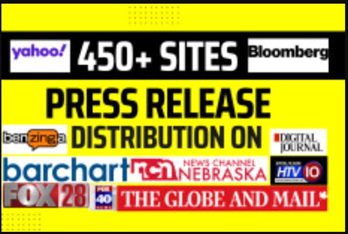 Gig Preview - Do yahoo finance press release distribution plus 400 sites