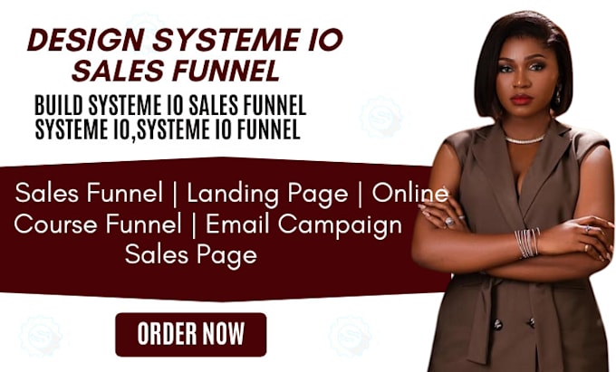 Gig Preview - Design systeme io sales funnel landing page systeme io connect custom domain