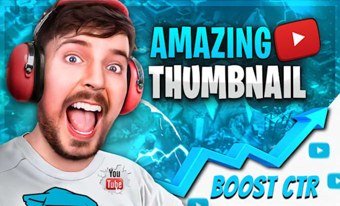 Gig Preview - Design amazing youtube thumbnail design