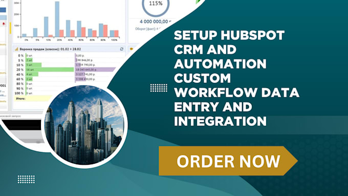 Gig Preview - Setup hubspot CRM and automation custom workflow data entry and integration