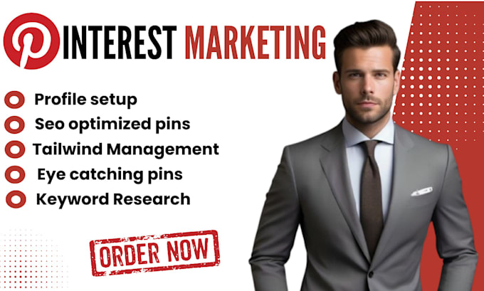 Gig Preview - Manage, grow and boost marketing as pinterest manager, setup, optimize boards