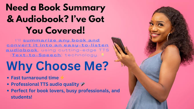 Bestseller - write a book summary and turn it into an audiobook