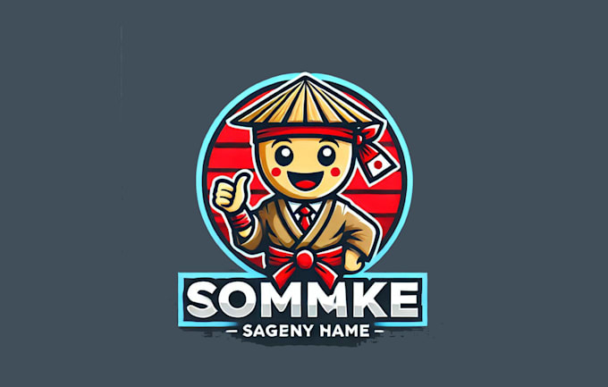 Gig Preview - Design japanese tike mascot logo with unlimited revision