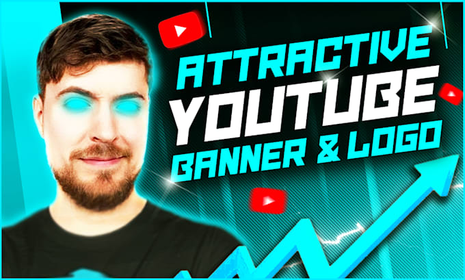 Gig Preview - Design an attractive youtube banner and logo