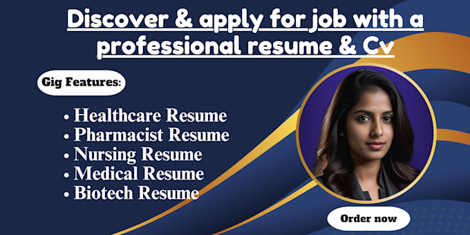 Gig Preview - Write a physician, nurse, or healthcare professional resume