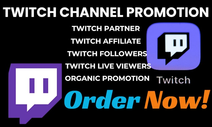 Bestseller - do organic twitch channel promotion to get you followers, live viewer, chatters