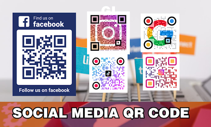 Gig Preview - Create a premium social media qr code to boost your business