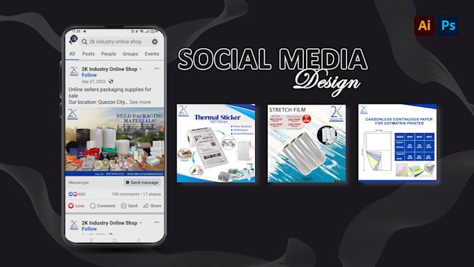 Gig Preview - Design creative social media graphics for lowest price