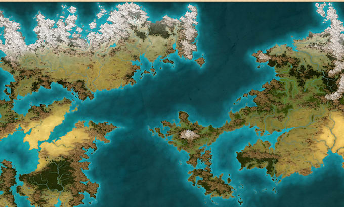 Gig Preview - Make fantasy map, world map, dungeon battle map for dnd, ttrpgs, game, campaigns