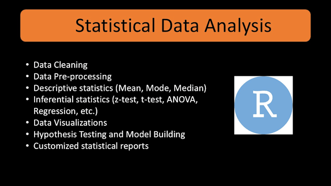 Gig Preview - Do statistical data analysis using r studio