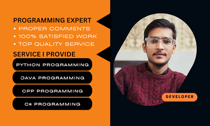 Bestseller - python, java, c, cpp programmer for code development projects