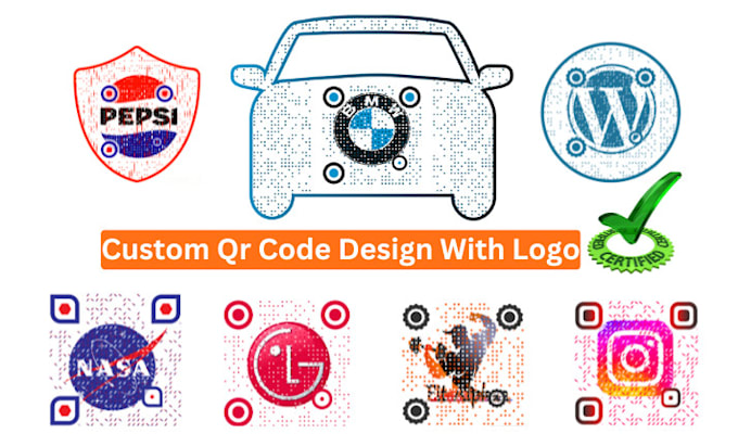 Gig Preview - Create a custom qr code with your logo in just a few minutes