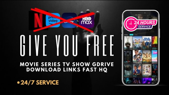 Gig Preview - Find give downloadable movies tv shows links hq