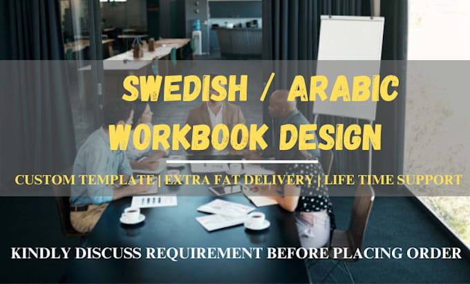 Bestseller - custom swedish and arabic workbook creation  bilingual learning content for you