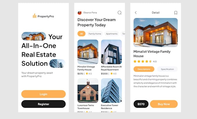 Gig Preview - Build real estate app, property search and management app