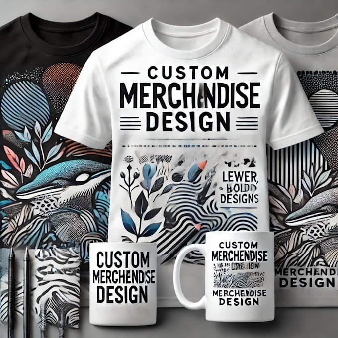 Gig Preview - Create eye catching custom merchandise designs