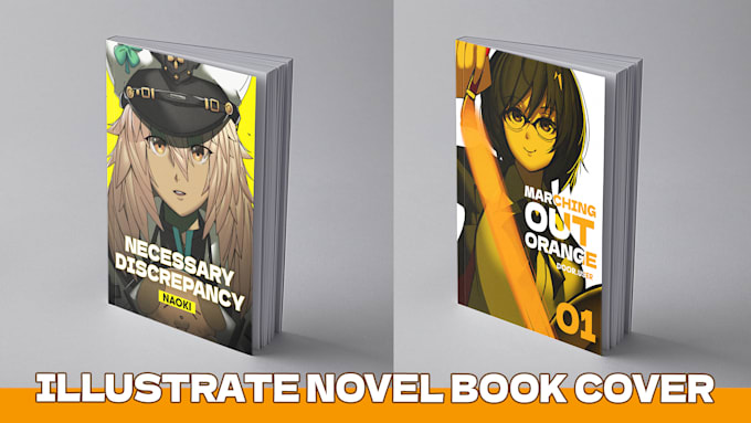 Gig Preview - Create illustration for novel book cover with anime style