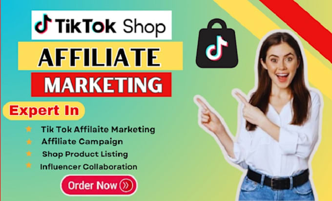 Gig Preview - You in tiktok shop affiliate marketing