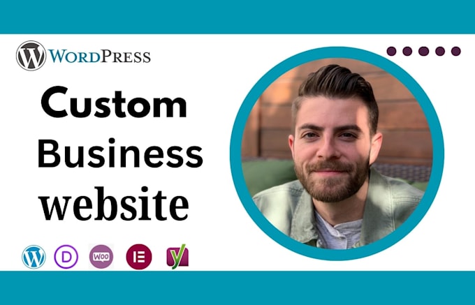 Gig Preview - Build custom wordpress business website design or redesign, blog, portfolio site