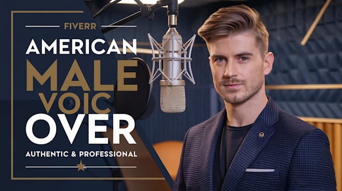 Gig Preview - Do professional american male english voice over